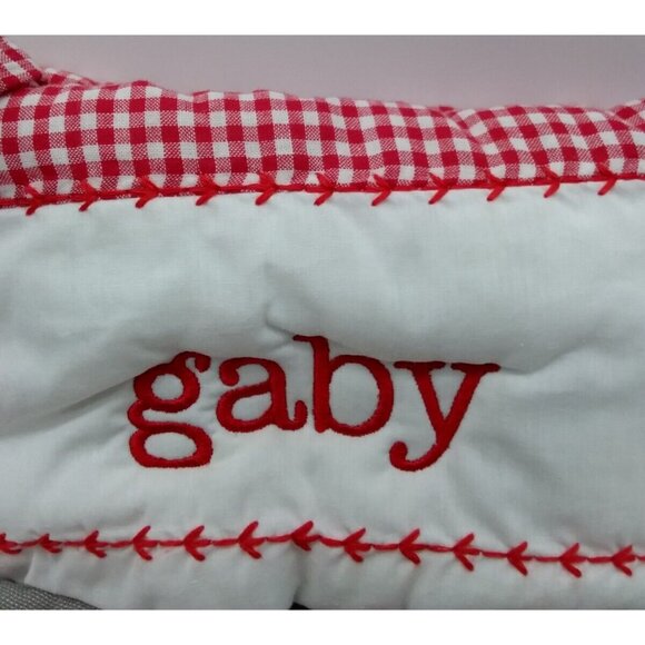 Pottery Barn Kids gaby Panda Bear Xmas Gift Christmas Holiday Stocking Quilted - Picture 2 of 9